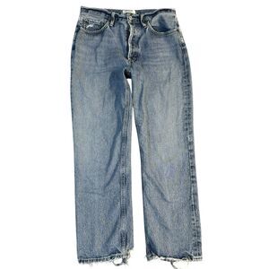 Agolde Blue Straight Leg Jeans